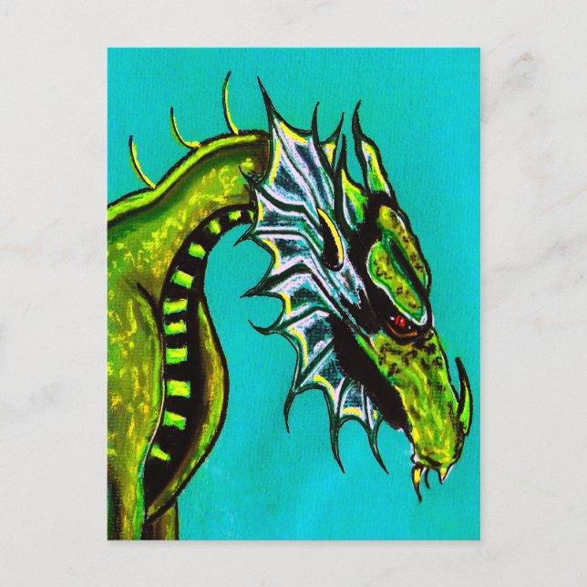 Drache Postkarte (Vorderseite)