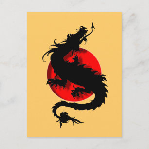 Drache Postkarte