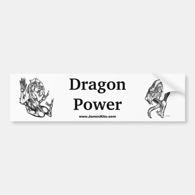 Drache-Power Autoaufkleber (Vorne)