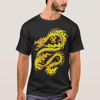 Drache-Power-Schwarz-T-Shirt T-Shirt