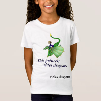 Drache-Prinzessin Shirt, mit Wörtern, Alter 5 und T-Shirt