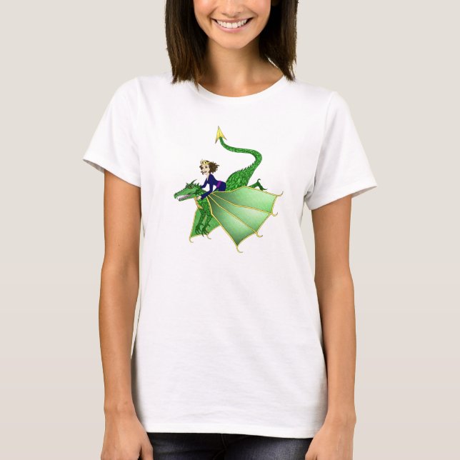 Drache-Prinzessin T-shirt, Frauen T-Shirt (Vorderseite)