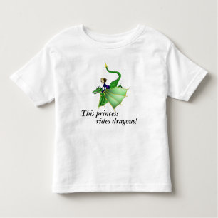 Drache-Prinzessin Toddler Shirt, mit Wörtern, Kleinkind T-shirt