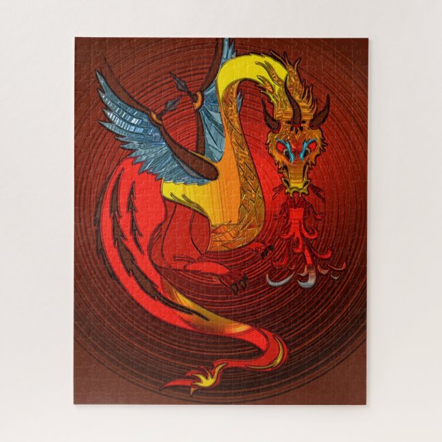 Drache Puzzle (Vertikal)