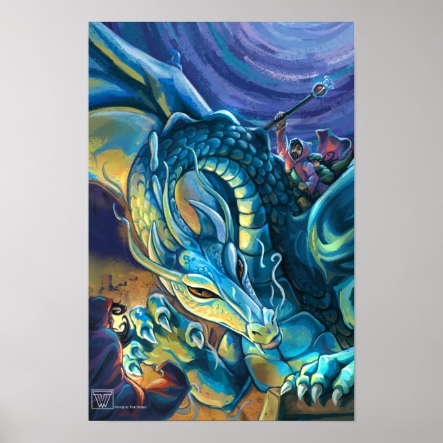 Drache Reiter Poster (Vorne)