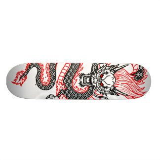 Drache: Roter Punkt Skateboard