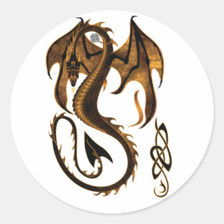 Drache Runder Aufkleber