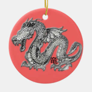 Drache - Ryuu Kanji Keramikornament