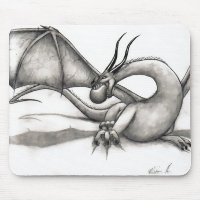 Drache-Salve Mousepad (Vorne)
