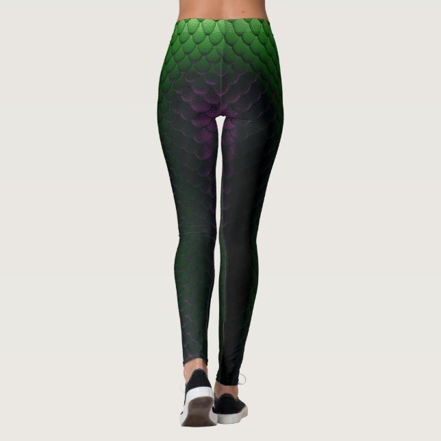 Drache-Skalen Leggings (Rückseite)