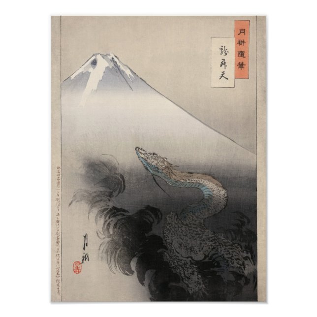 Drache steigt in den Himmel Fotodruck (Vorne)