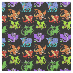 Drache-Szene scherzt schlankes Stoff