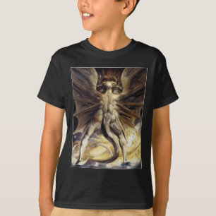Drache-T - Shirt: "Großer roter Drache" durch T-Shirt