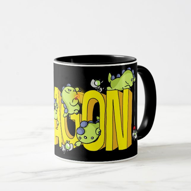 Drache-Tasse Tasse (VorderseiteRechts)