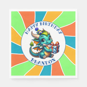 Drache Thema Jungen-Geburtstagsfeier Serviette