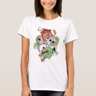 Drache-Tigerkampf T-Shirt