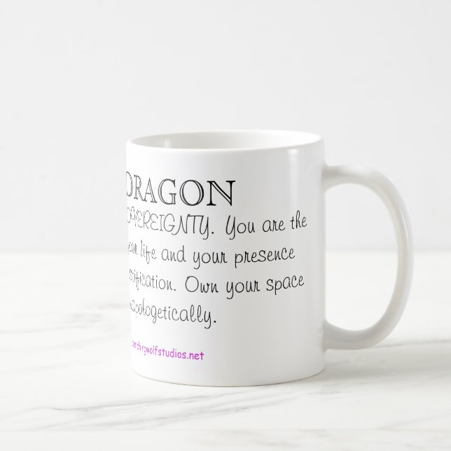 Drache-Totem-Tasse Kaffeetasse (Rechts)