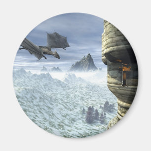Drache-Turm Magnet