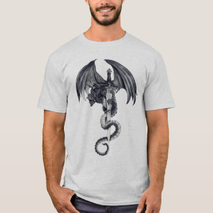 Drache-u. Klinge-T-Shirt T-Shirt