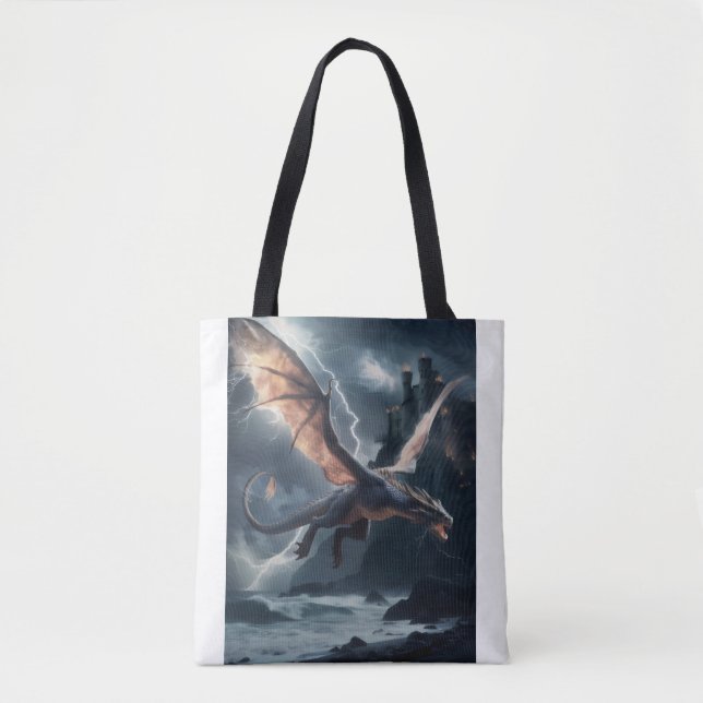 Drache über dem Schloss. (Vorderseite)