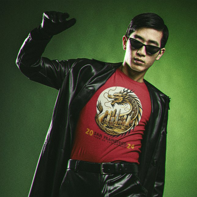 Drache über San Francisco - Chinesisches Neujahr 2 T-Shirt (Von Creator hochgeladen)