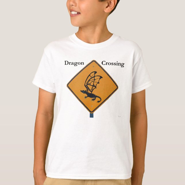 Drache-Überfahrt T-Shirt (Vorderseite)