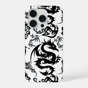 Drache Umrissmuster 05.b.DOLP01 iPhone 15 Pro Hülle