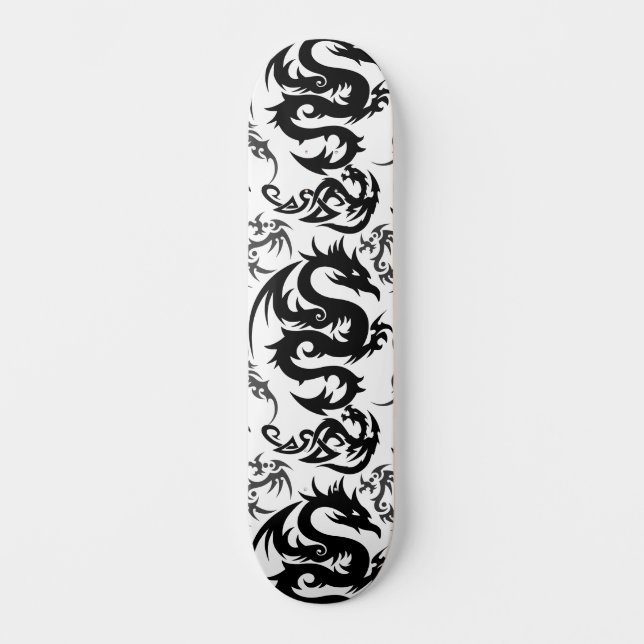 Drache Umrissmuster 05.b.DOLP01 Skateboard (Vorderseite)