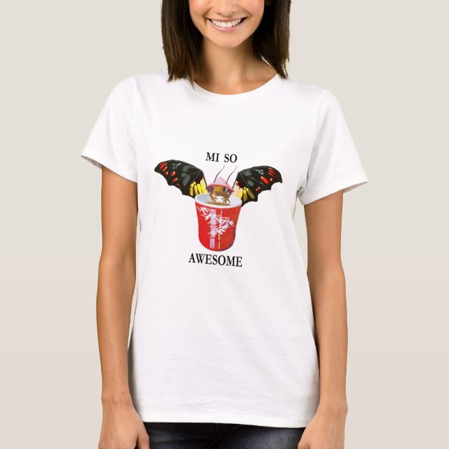 Drache und Chinesischer Cup T-Shirt (Vorderseite)