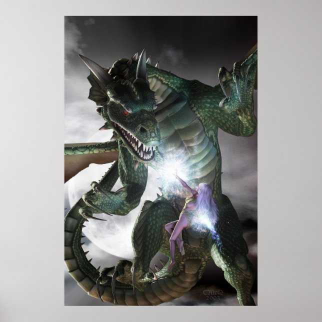 Drache und die Zauberin Poster (Vorne)