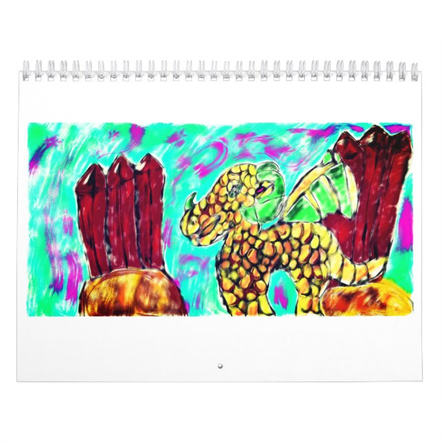Drache und Edelsteine Kalender (Titelbild)