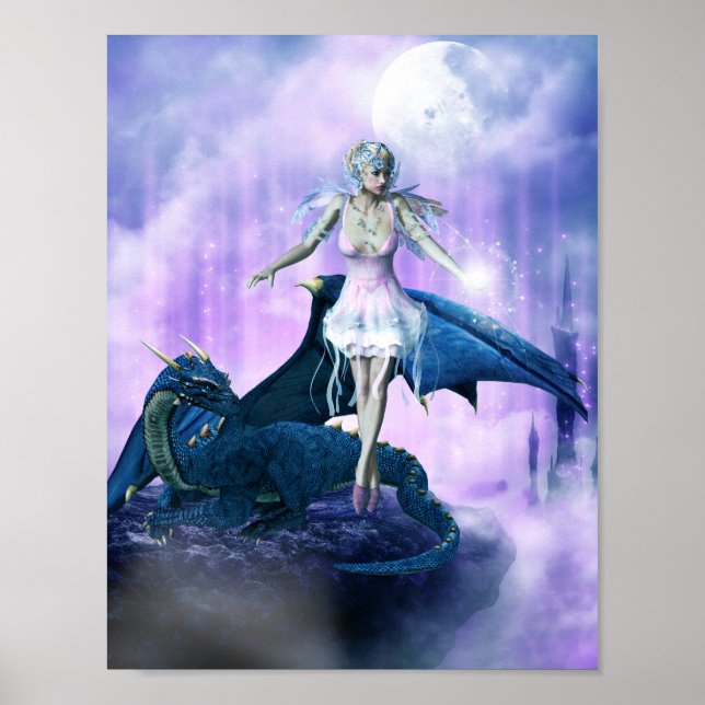 Drache und Fairy Poster (Vorne)