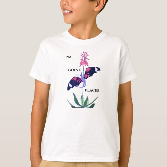 Drache und Kaktus T-Shirt (Vorderseite)