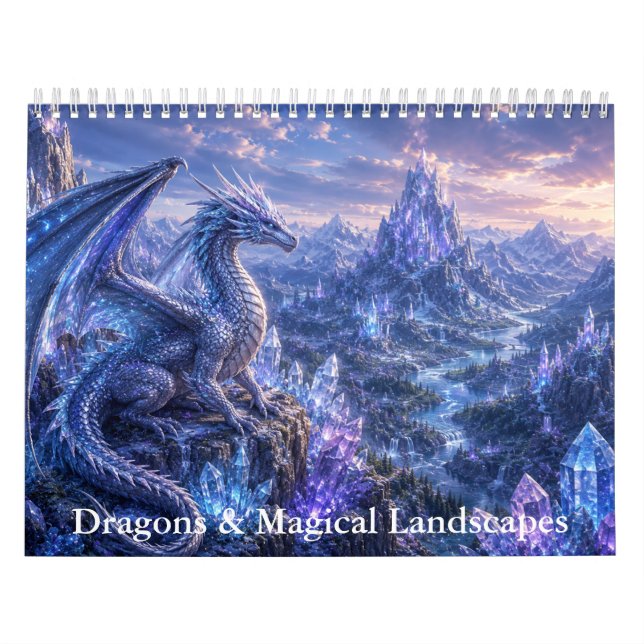Drache und magische Landschaften Kalender  (Titelbild)