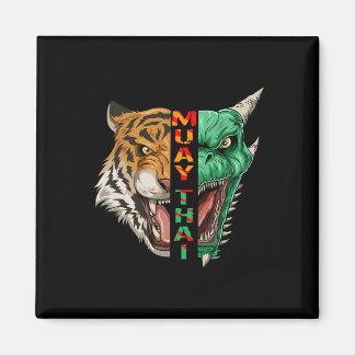 Drache und Tigerkopf - Muay Thai und Kickboxen G Magnet