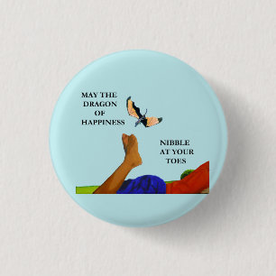 Drache und Zehen Button