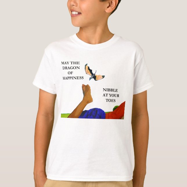 Drache und Zehen T-Shirt (Vorderseite)