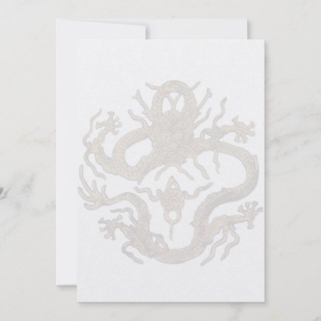 Drache von Peking Einladung (Vorderseite)