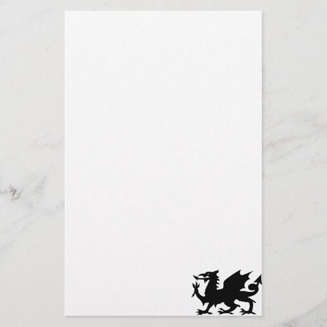 Drache-Wappenkunde Briefpapier (Vorderseite)