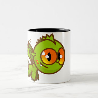 Drache wenig! zweifarbige tasse