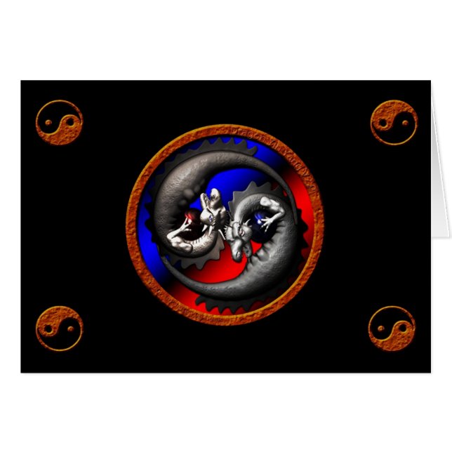Drache Yin-Yang (Vorderseite (Horizontal))
