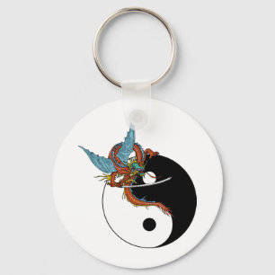 Drache Ying Yang Schlüsselanhänger