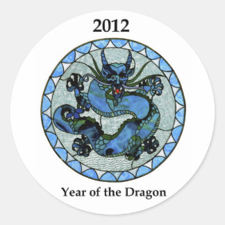 Drache Zazzle 2012 Runder Aufkleber