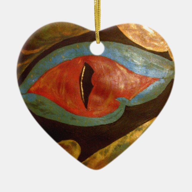 Dracheauge Keramikornament (Vorne)
