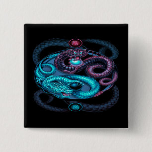 Dracheentwurf pinback Knopf Button