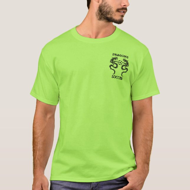 Drachefußball, DRACHEN, FUSSBALL T-Shirt (Vorderseite)
