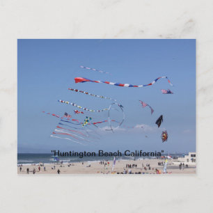 Drachen am Strand Postkarte