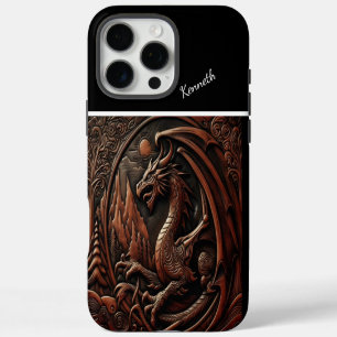 Drachen auf dem Berggipfel iPhone 16 Pro Max Hülle