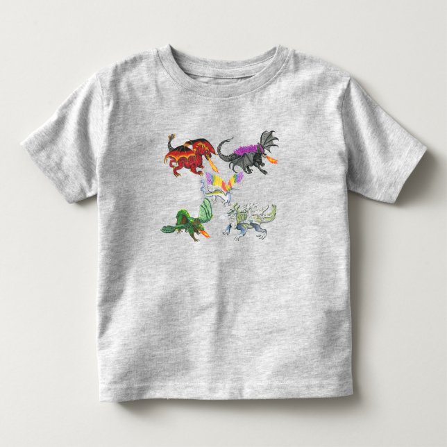 Drachen auf einem T-Shirt (Vorderseite)