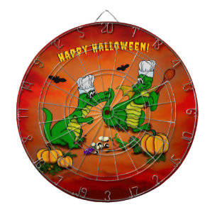 Drachen - Frohe Halloween! Heute werde ich kochen Dartscheibe